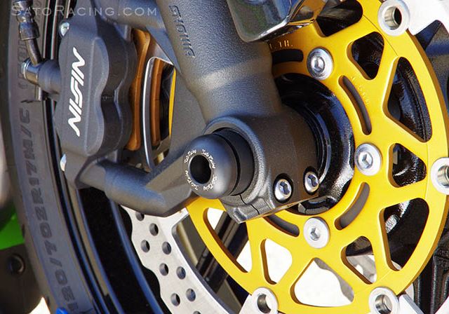 Shop Sato Racing Front Axle Sliders '13-'20 Kawasaki ZX-6R