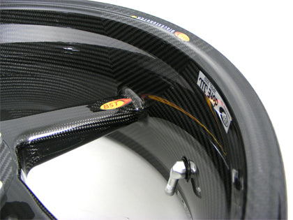 BST 5.5" x "17 5 Spoke Slanted Carbon Fiber Rear Wheel for 2014-2015 Ducati 899 Panigale