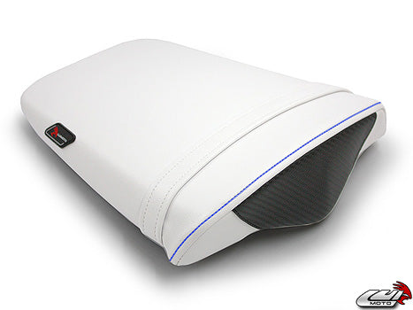 LuiMoto Team Triumph Seat Cover 2006-2012 Triumph Daytona 675/R - CF Black/Blue/White