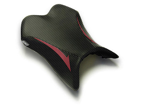 LuiMoto Raven Seat Cover 2007-2008 Yamaha YZF R1 - CF Black/Deep Red