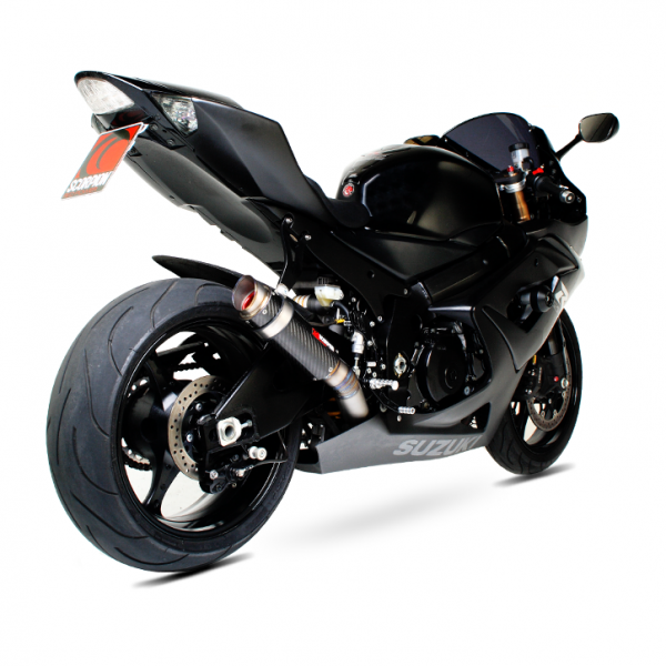 Scorpion RP-1 GP Slip-on Exhaust System 05-06 Suzuki GSX-R 1000 - Carbon