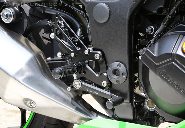 Sato Racing Adjustable Rearsets for 2013-2015 Kawasaki Ninja 300 / 250