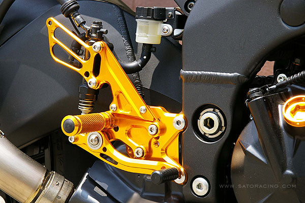 Sato Racing Adjustable Rearsets '08-'10 Kawasaki ZX-10R