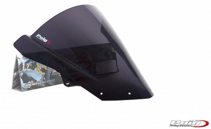 Puig Racing Windscreen for 2009-2012 Kawasaki ZX6R - Dark Smoke