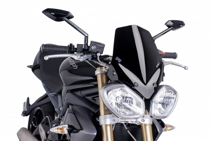 Puig New Generation Windscreen for 2013-2015 Triumph Street Triple, 2011-2015 Speed Triple