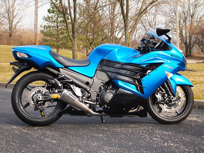 Brocks Performance Alien Head 2 Full Exhaust 14" Muffler 12-24 Kawasaki ZX-14R
