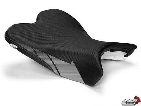 LuiMoto Team Yamaha Seat Cover 2009-2014 Yamaha YZF R1 - CF Black/AL Black