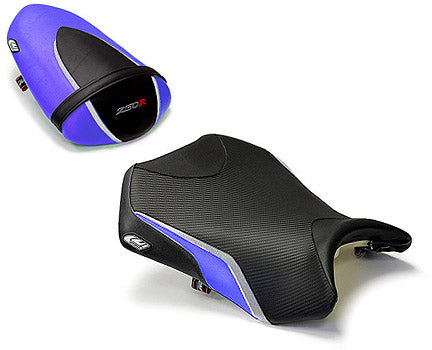 LuiMoto Team Kawasaki Seat Cover 2008-12 Kawasaki NInja 250R - Blue/Silver (2010 colour)