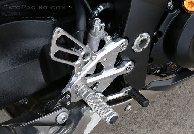 Sato Racing Adjustable Rearsets '15 and up Suzuki GSX S 1000, GSX S 1000F
