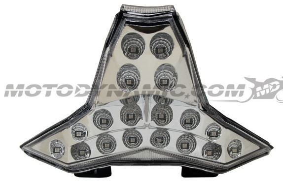 Motodynamic Sequential LED Tail Light '14-'16 Kawasaki Z1000, '16-'18 ZX10R, '18- Ninja 400 - Clear