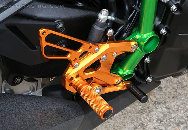 Sato Racing Adjustable Rearsets 15-25 and up Kawasaki H2