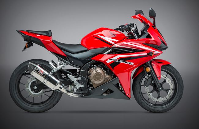 Yoshimura Signature R-77 SS/SS/CF Slip-On Exhaust '16-'18 Honda CBR500R