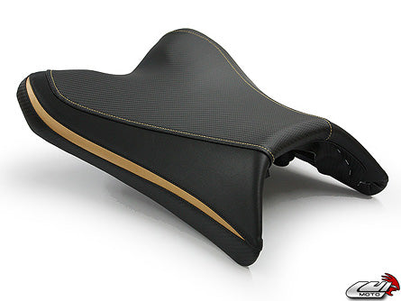 LuiMoto Team Yamaha Seat Cover 2010-2014 Yamaha FZ8 / Fazer 8 - Cf Black/Deep Gold