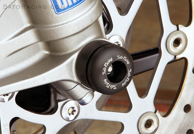 Sato Racing Front Fork / Axle Sliders For '13-'14 Triumph Daytona 675 / R, Speed Triple '11-'13