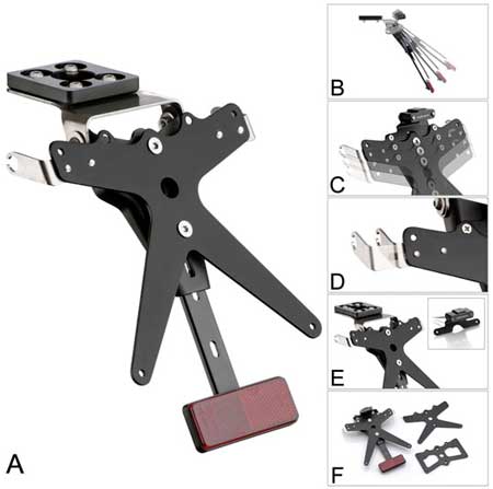 Rizoma License Plate Support (Fender Eliminator Kit) '09-'16 BMW S1000RR,  '14-'16 BMW S1000R