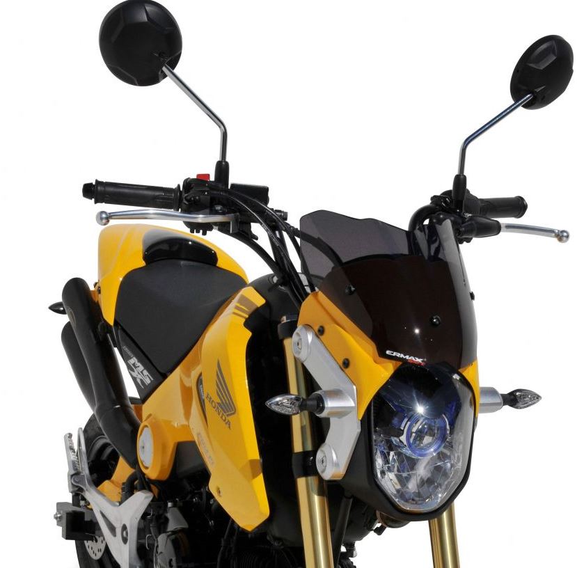 Ermax Nose Fairing w.Light Black Screen 2013-2016 Honda Honda MSX 125 GROM