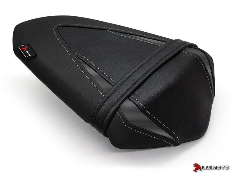 LuiMoto Team Kawasaki Seat Cover for 2013-2015 Kawasaki Ninja 300 - Black/CF Black/AL Black