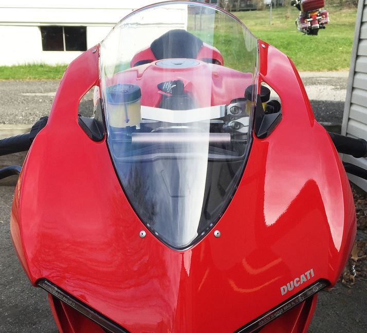 Panigale v2 store mirror block off