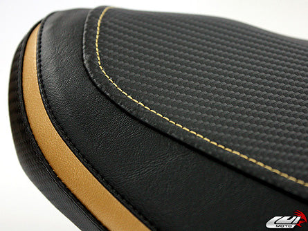 LuiMoto Team Yamaha Seat Cover 2010-2014 Yamaha FZ8 / Fazer 8 - Cf Black/Deep Gold