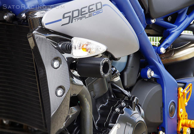 Sato Racing Frame Sliders for 2011-2013 Triumph Speed Triple / R 1050