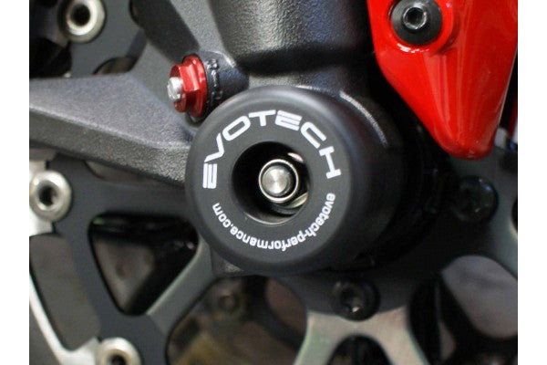 Evotech Performance Front Axle Sliders / Spindle Bobbins Kit for 2010-2014 Ducati Multistrada 1200