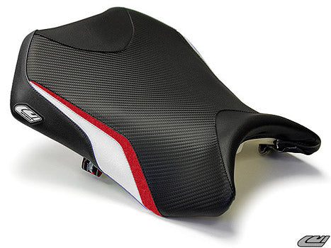 LuiMoto Team Kawasaki Seat Cover 2008-12 Kawasaki NInja 250R - White/Deep Red