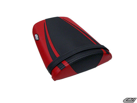 LuiMoto Tribal Flight CF Seat Covers 2004-2007 Honda CBR1000RR - CF Black/CF Red