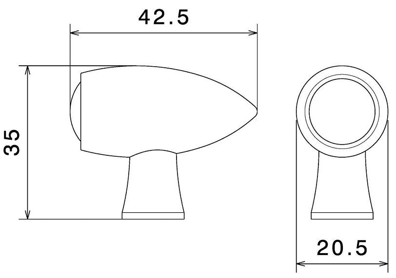 Rizoma Club S Turn Signal + Rear Running Light + Brake Light (Each)
