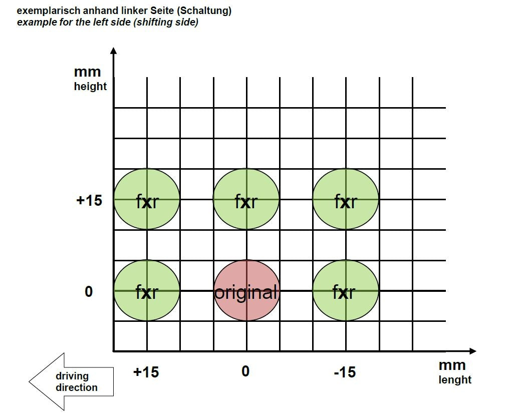 Gilles Tooling Fußrastenanlage FXR Adjustable Rearsets for 2014+ Yamaha XSR700 / FZ-07 / MT-07 / MT-07 Tracer