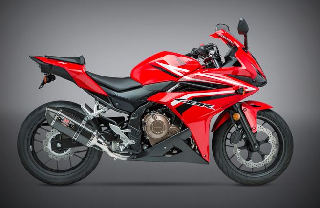 Yoshimura Signature R-77 SS/Carbon Slip-On Exhaust '16-'18 Honda CBR500R