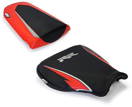 LuiMoto Tribal Blade Seat Cover 07-12 Honda CBR600RR - Black/Red/Silver