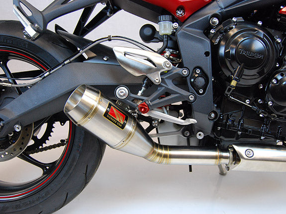 Competition Werkes GP Stainless Steel Slip-on Exhaust 2013-2016 Triumph Street Triple 675/R