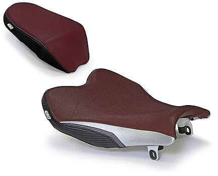 LuiMoto Team Suzuki Seat Cover 2009-2014 Suzuki GSXR 1000 - Burgundy/Silver