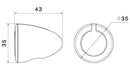 Rizoma IRIDE Turn Signal (Each)