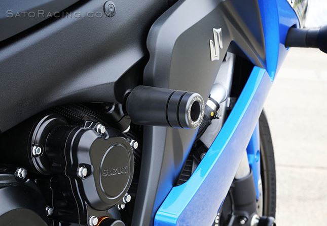 Sato Racing Frame Sliders '15-'20 Suzuki GSX-S1000/F/Z | S-S1000FS-BK