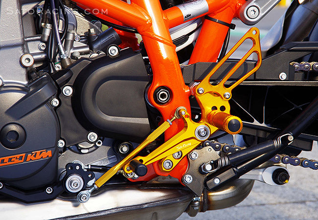 Sato Racing Adjustable Rearsets for 2012-2013 KTM 690 Duke