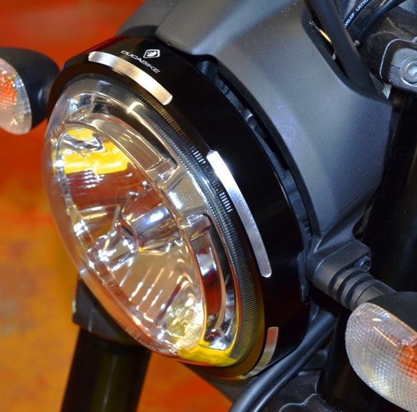 DucaBike CFSCRA01 Billet Aluminium Headlight Trim for Ducati Scrambler