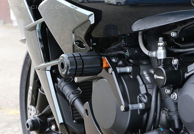 Sato Racing Engine/Frame Slider Kit '15-'22 Kawasaki Ninja H2 | K-H2ES-BK