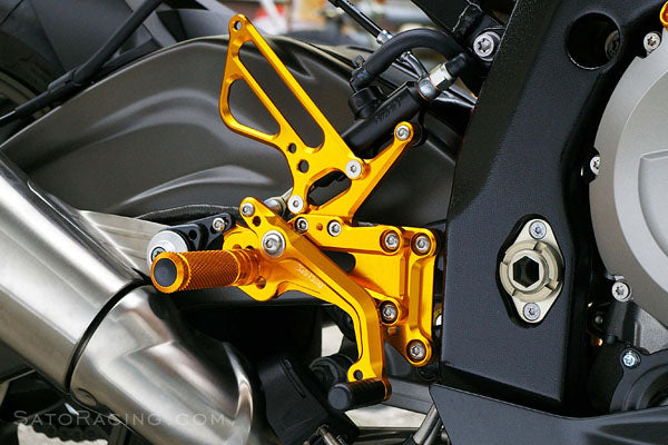Sato Racing Adjustable Rearsets for 2009-2014 BMW S1000RR