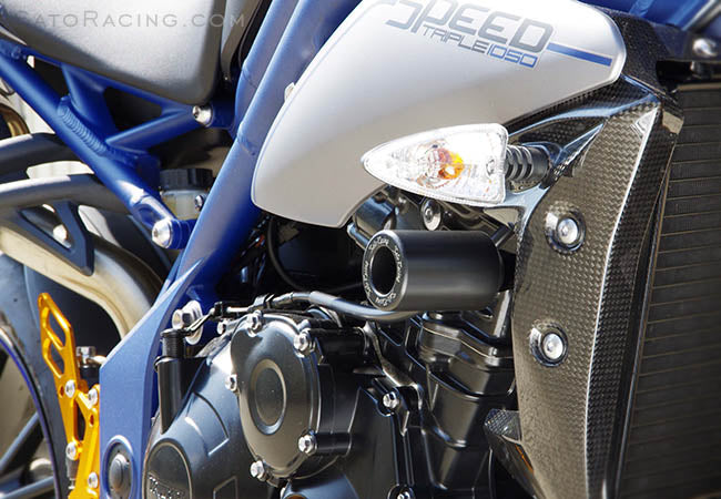 Sato Racing Frame Sliders for 2011-2013 Triumph Speed Triple / R 1050