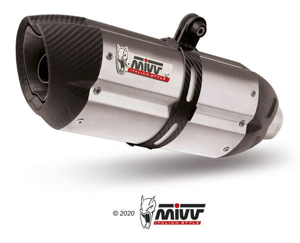 MIVV Suono Stainless Steel Slip-On Exhaust '14-'20 Kawasaki Z 1000/R