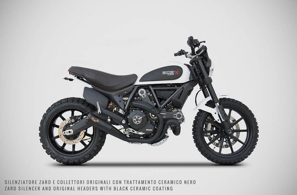 Zard Zuma Racing Slip-On Exhaust '15-'19 Ducati Scrambler 800