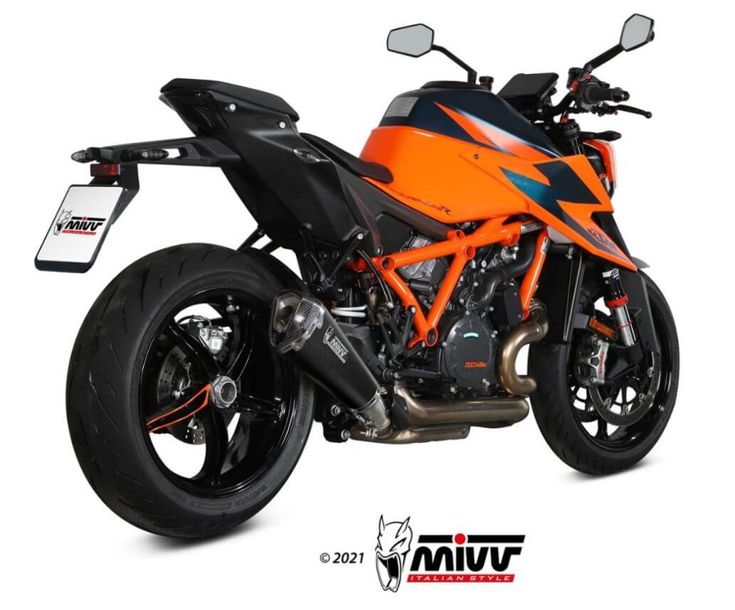 MIVV Delta Race Carbon Slip-On Exhaust '20-'23 KTM 1290 Superduke