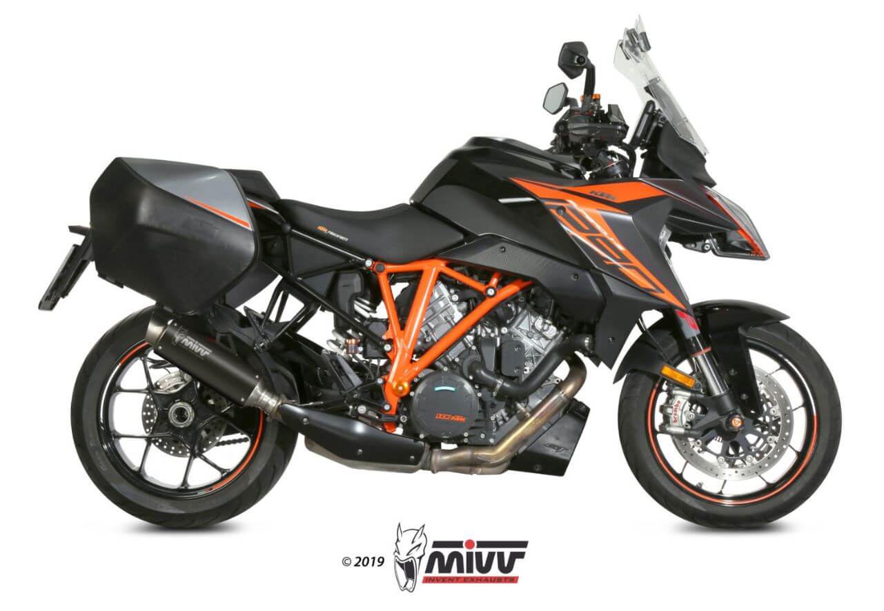 MIVV GP Pro Black Steel Slip-On Exhaust '16-'23 KTM 1290 Superduke GT
