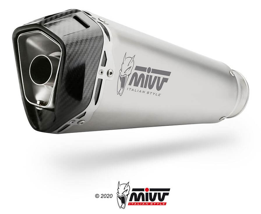 MIVV Delta Race Stainless Steel Slip-On Exhaust '18-'23 KTM 790/890 Duke