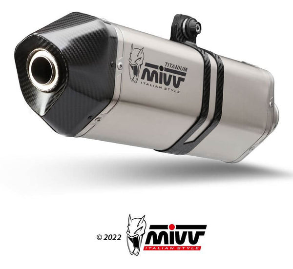 MIVV Speed Edge Titanium Slip-On Exhaust '18-'20 Aprilia Tuono V4 1100