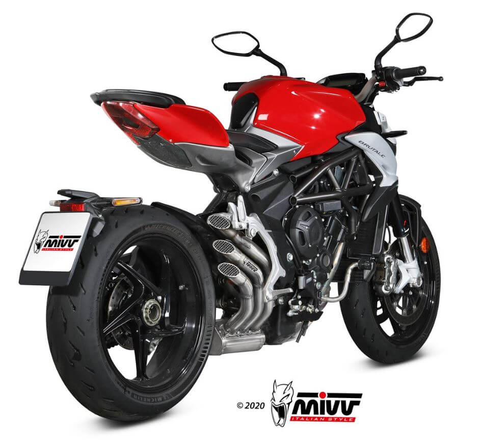 MIVV Speed Edge Stainless Steel Slip-On Exhaust '17-'23 MV Agusta Brutale 800 RR