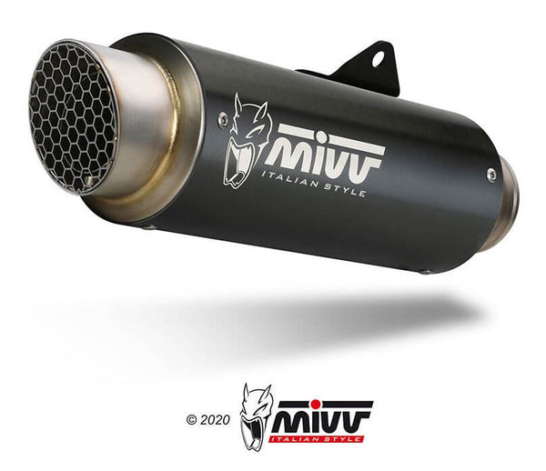 MIVV GP Pro Black Stainless Steel Slip-On Exhaust '17-'20 Suzuki GSX-R 1000