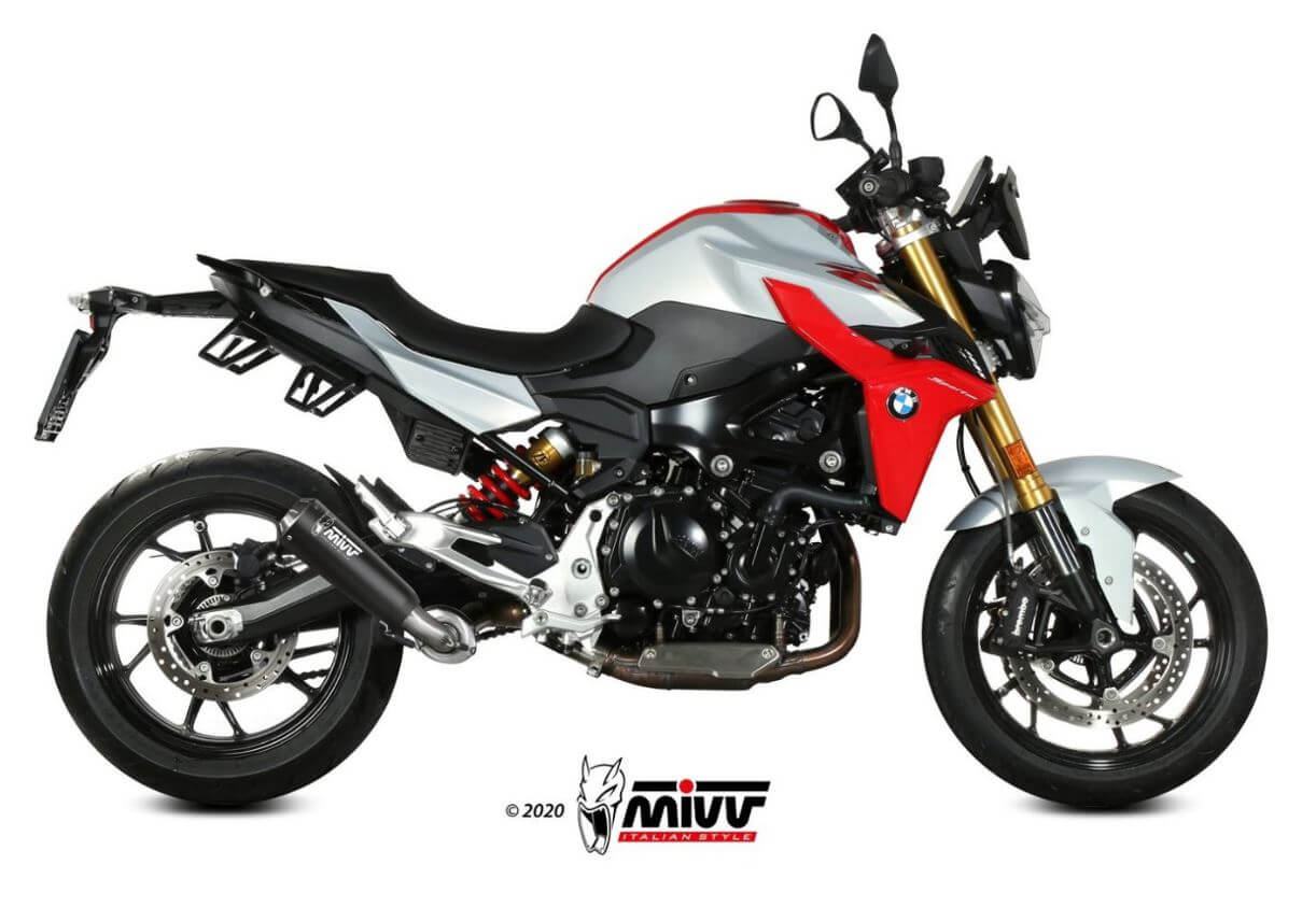 MIVV X-M1 Black Stainless Steel Slip-On Exhaust '20-'23 BMW F 900 R