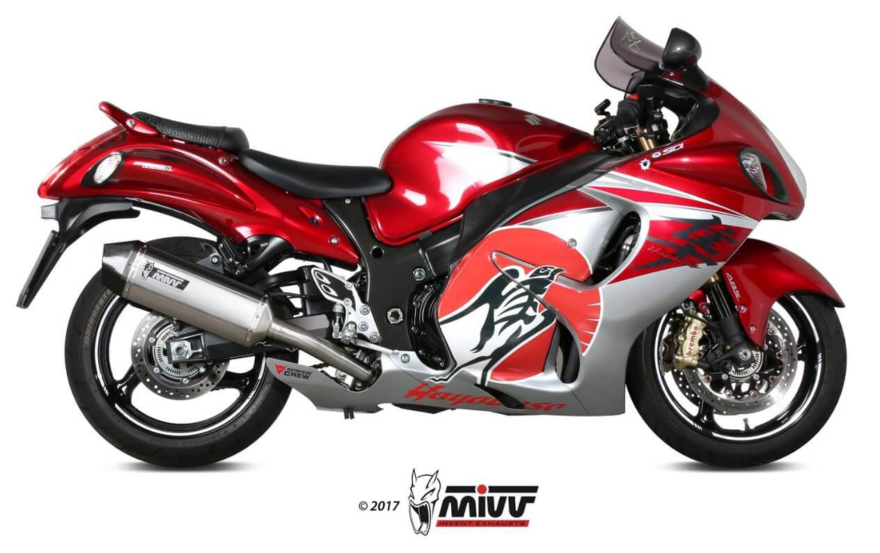 MIVV Speed Edge Stainless Steel Slip-On Exhaust '08-'17 Suzuki Hayabusa